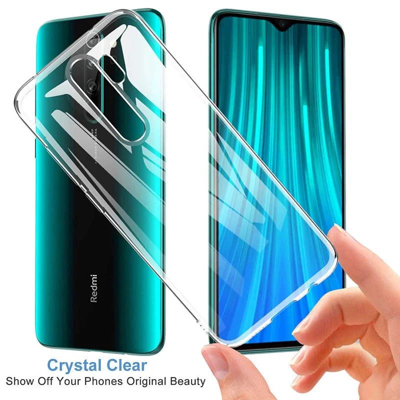 Xiaomi Redmi Note 8 Pro 8 8A 9 9S 9T 9A 9C 10 10S 11 Pro Soft Silicone Transparent Back Cover