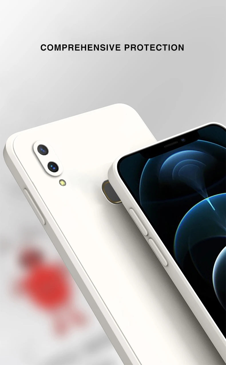 Luxury Liquid Silicone Phone Case for Xiaomi Redmi Note 5 6 7 8 8T 9 9s 10S 10 Pro Fundas Redmi 8 8A 9 9A 9C 10A 10C Cover Case
