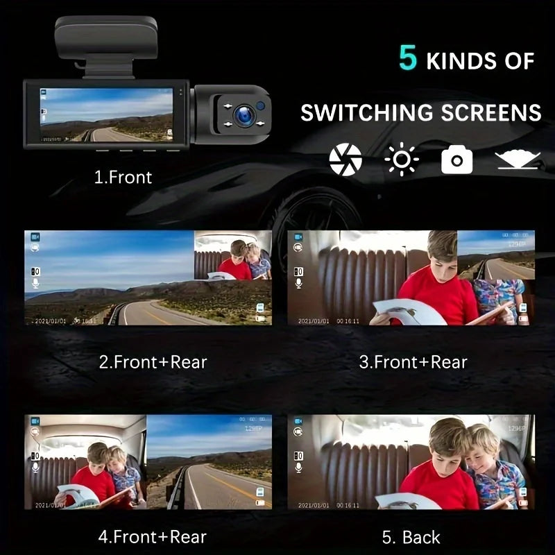 1080P WIFI Dual Camera Dash Cam