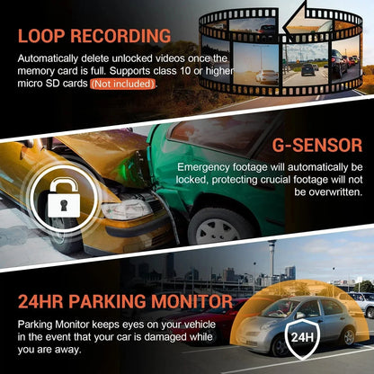 1080P WIFI Dual Camera Dash Cam