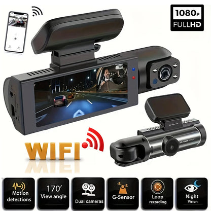 1080P WIFI Dual Camera Dash Cam