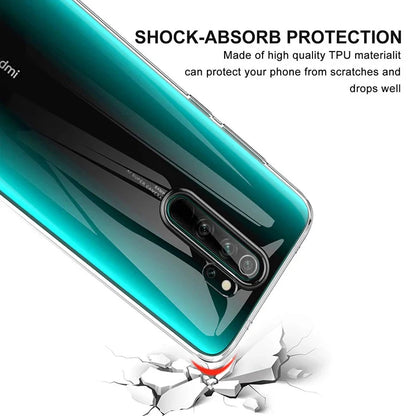 Xiaomi Redmi Note 8 Pro 8 8A 9 9S 9T 9A 9C 10 10S 11 Pro Soft Silicone Transparent Back Cover