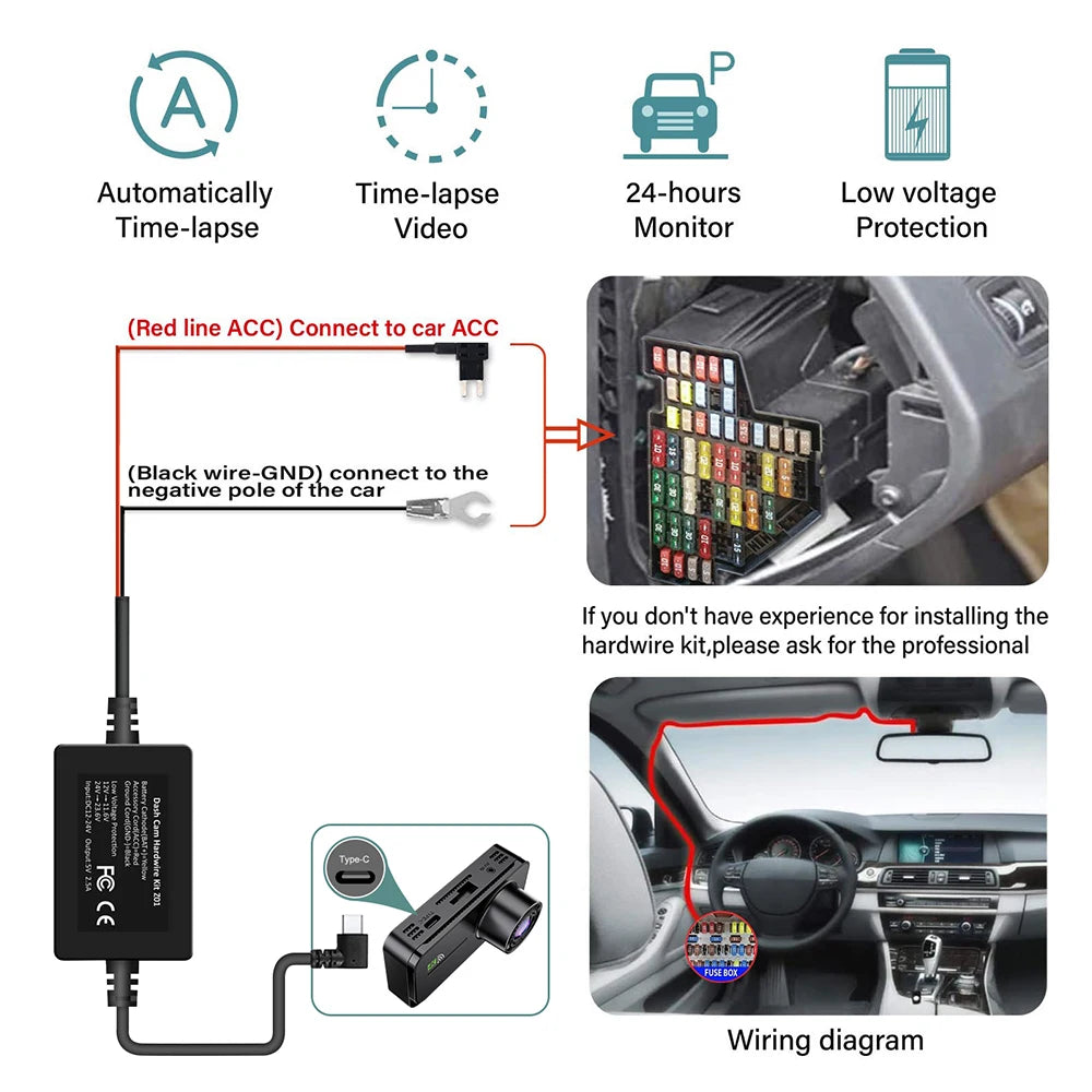 1080P WIFI Dual Camera Dash Cam