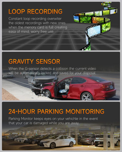 1080P WIFI Dual Camera Dash Cam