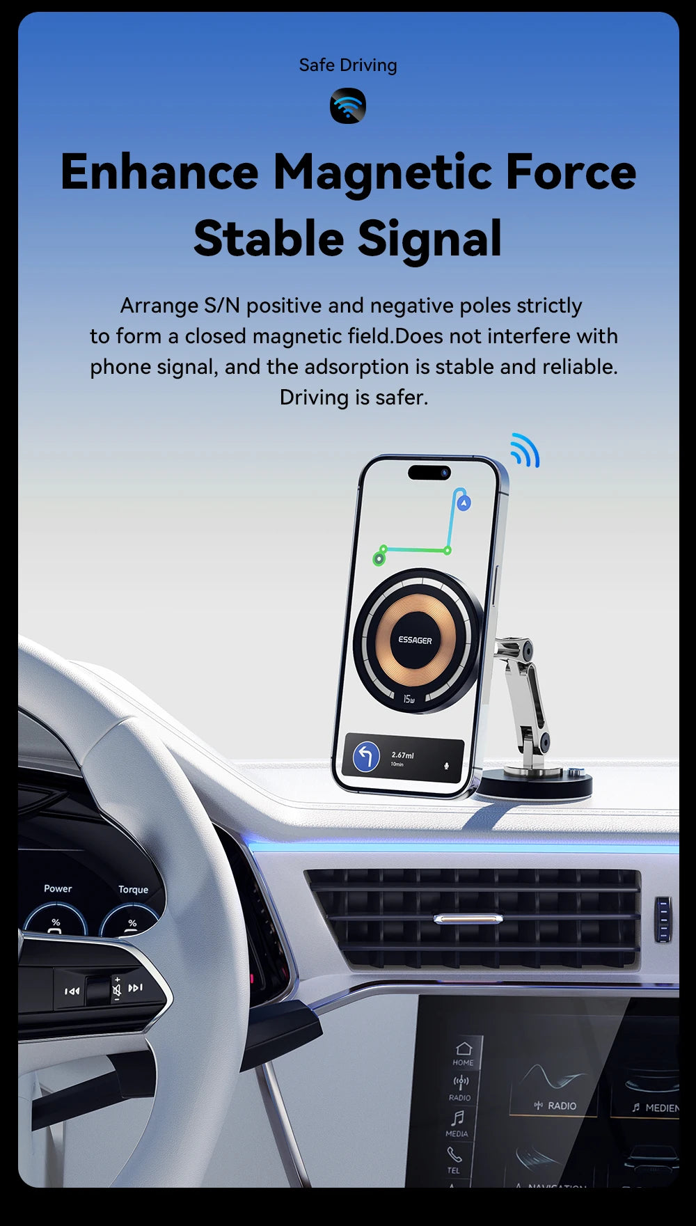Essager Magnetic Car Charger