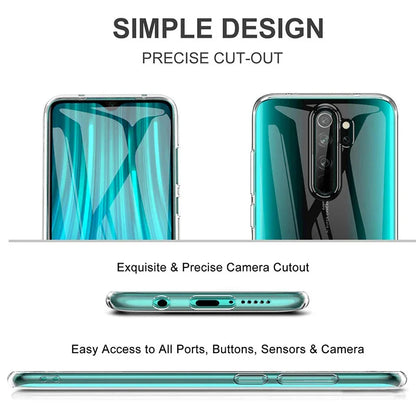 Xiaomi Redmi Note 8 Pro 8 8A 9 9S 9T 9A 9C 10 10S 11 Pro Soft Silicone Transparent Back Cover