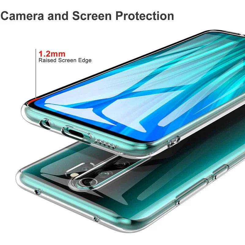 Xiaomi Redmi Note 8 Pro 8 8A 9 9S 9T 9A 9C 10 10S 11 Pro Soft Silicone Transparent Back Cover
